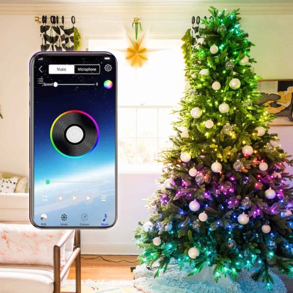 INTELIGENTNE LAMPKI CHOINKOWE LED - RGBLedy