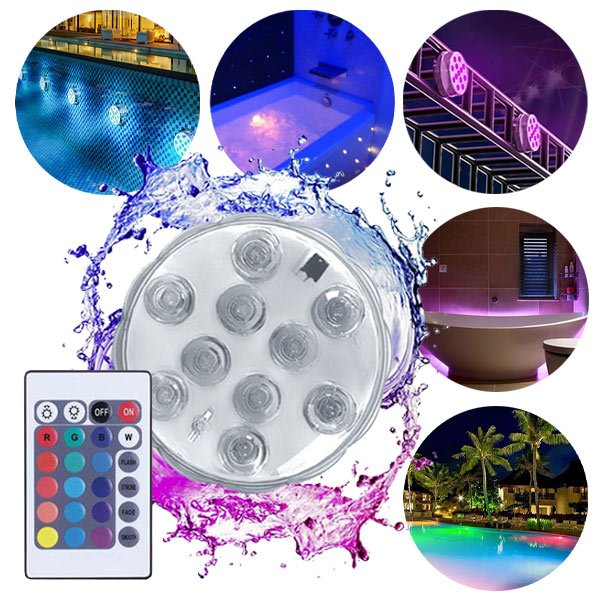 WODOODPORNE LAMPY LED (4 szt.)