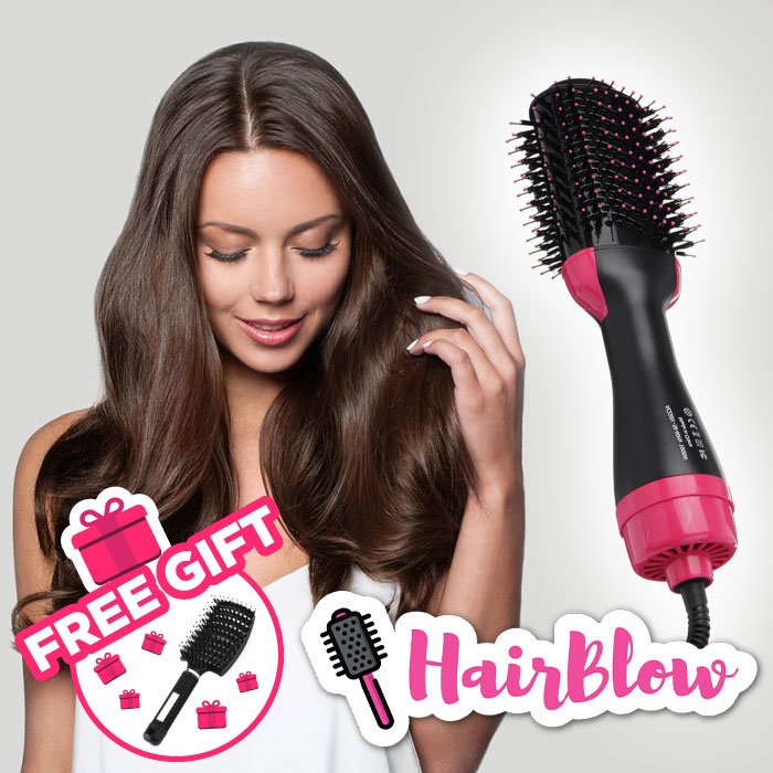 Szczotka i suszarka do włosów 2 w 1 + Szczotka do włosów GRATIS