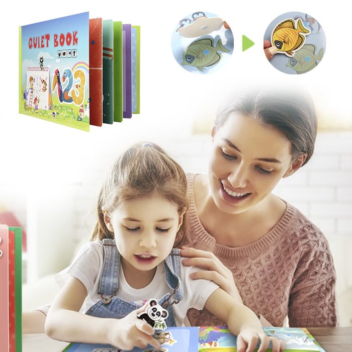 Książka edukacyjna dla dzieci - cyferki- QuietBook