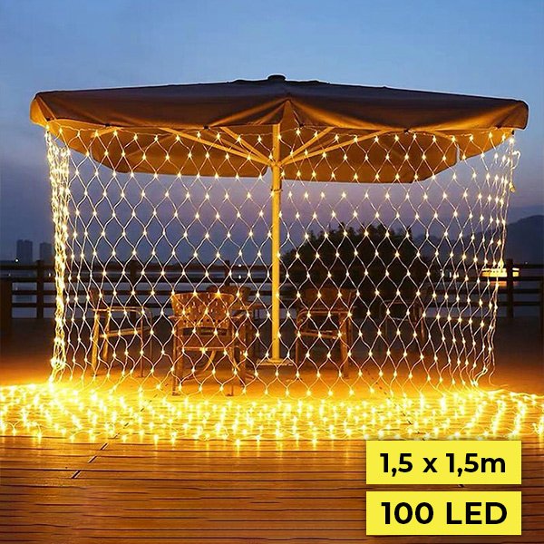 Siatka dekoracyjna z oświetleniem LED - Netlights