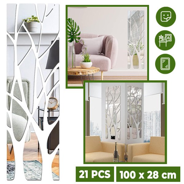 Dekoracyjne lustro ścienne - Treewally