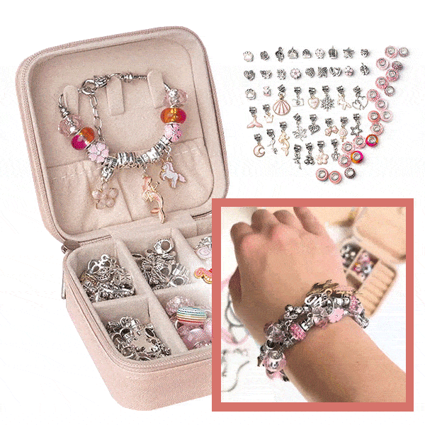 Zestaw do tworzenia bransoletek - Charmy