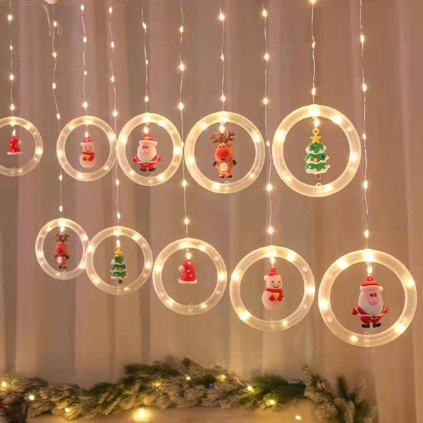Świąteczne pierścienie led, 3m - Santy