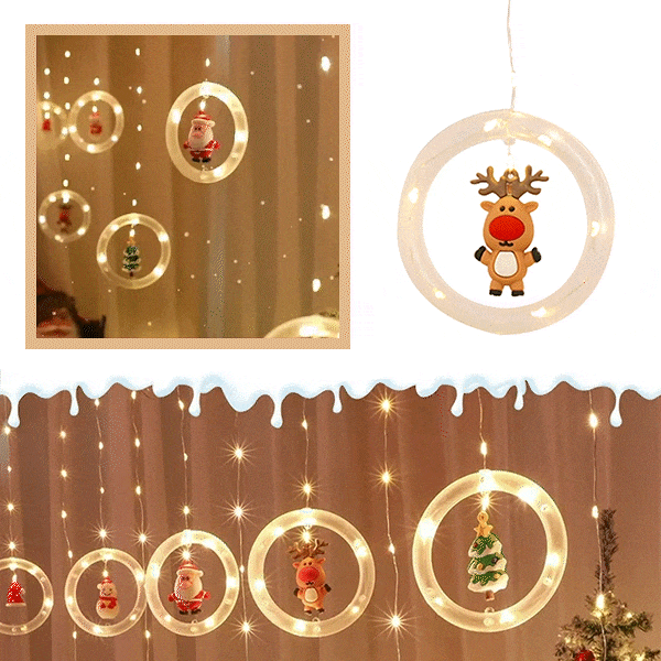 Świąteczne pierścienie led, 3m - Santy