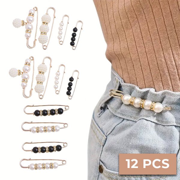 Regulowane przypinki do pasa (12 sztuk) - Waistpins